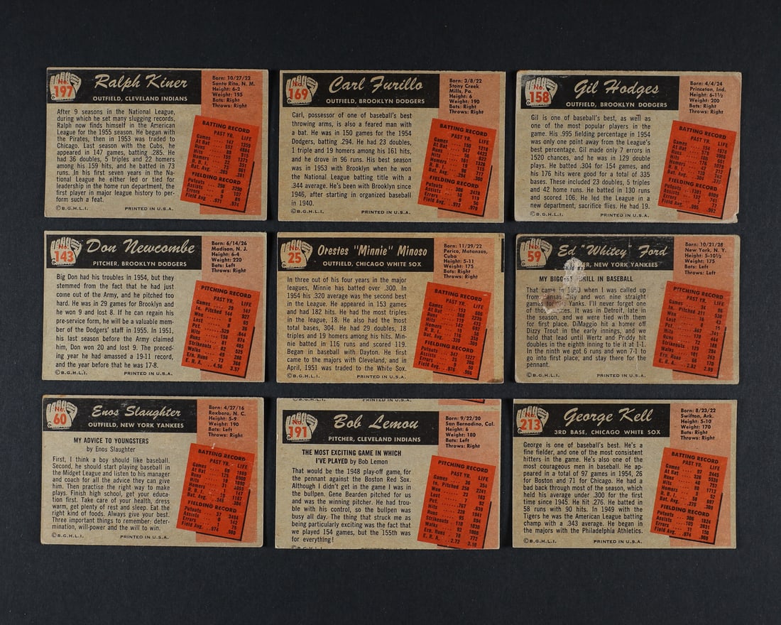 1955 Bowman Colour Partial Set (267/320) - 6
