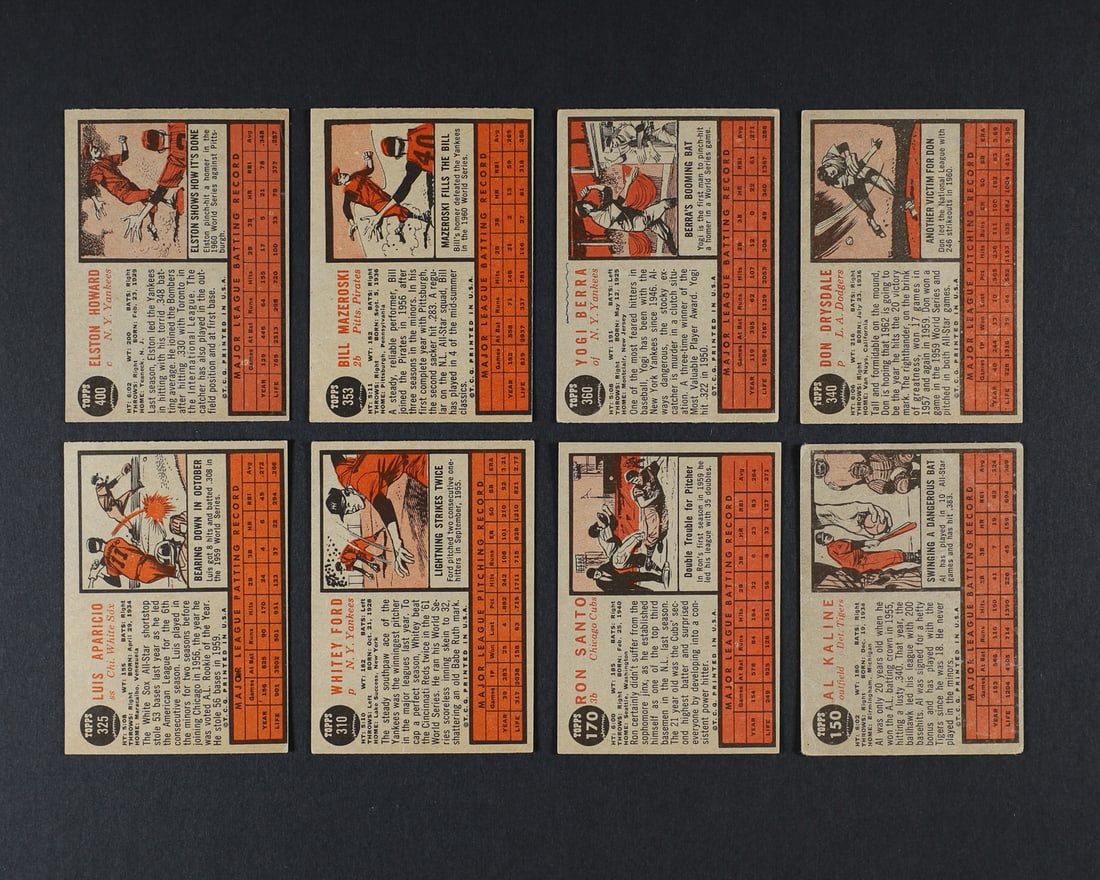 1962 Topps Baseball Partial Set (277/598) - 4