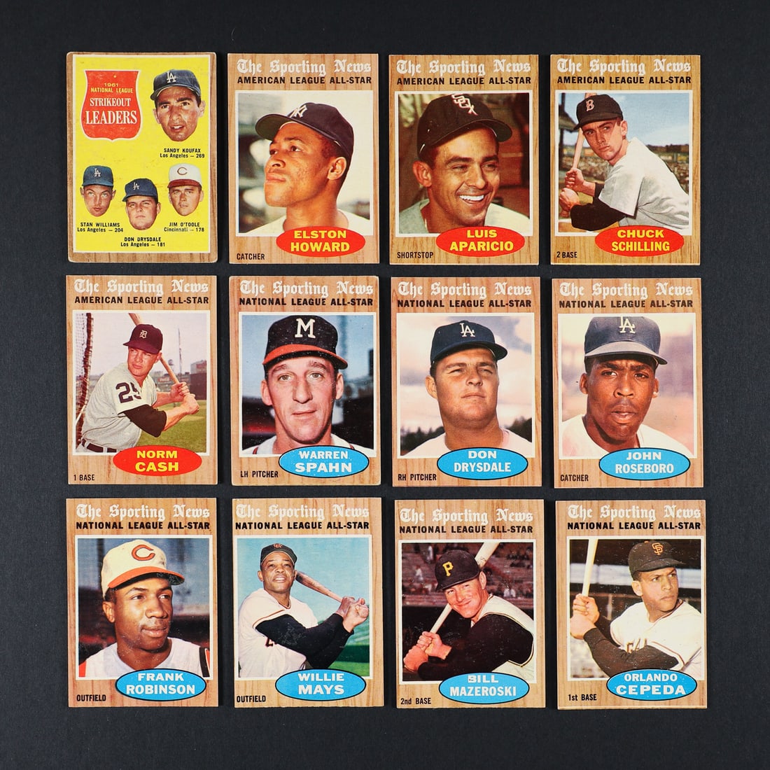1962 Topps Baseball Partial Set (277/598) - 7