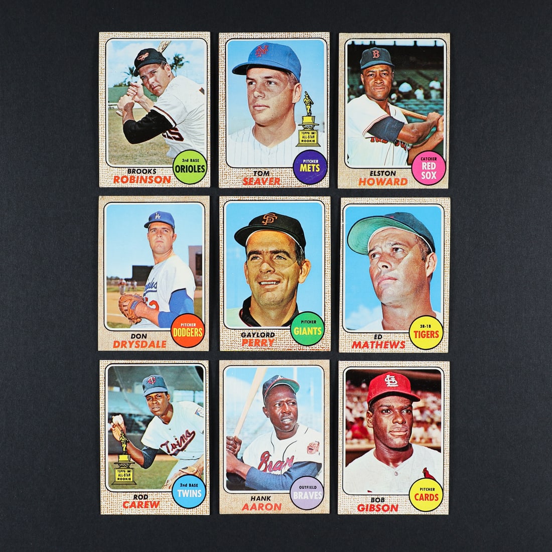 1968 Topps #177 Ryan/Koosman w/ Partial Set (168/598) - 4