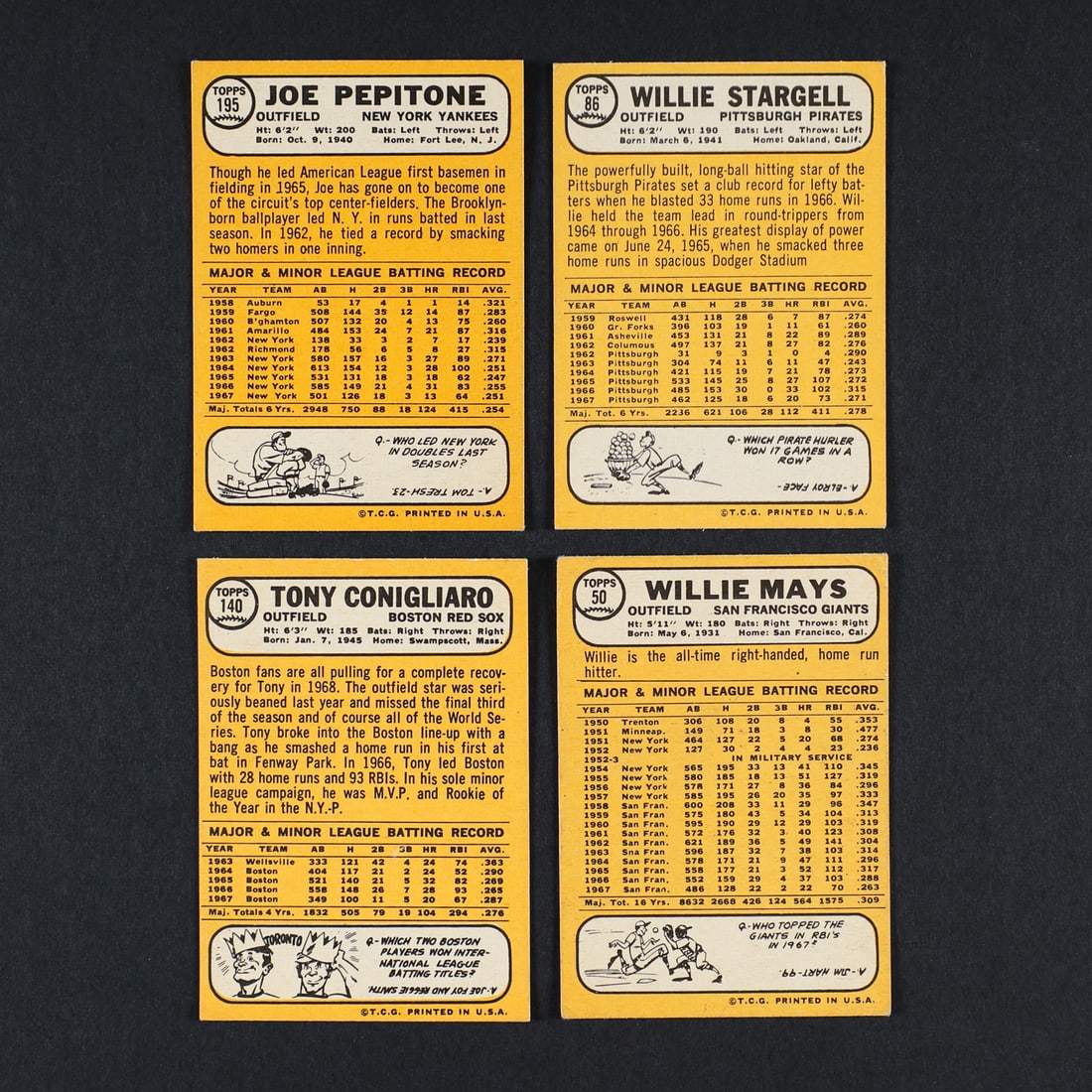 1968 Topps #177 Ryan/Koosman w/ Partial Set (168/598) - 7