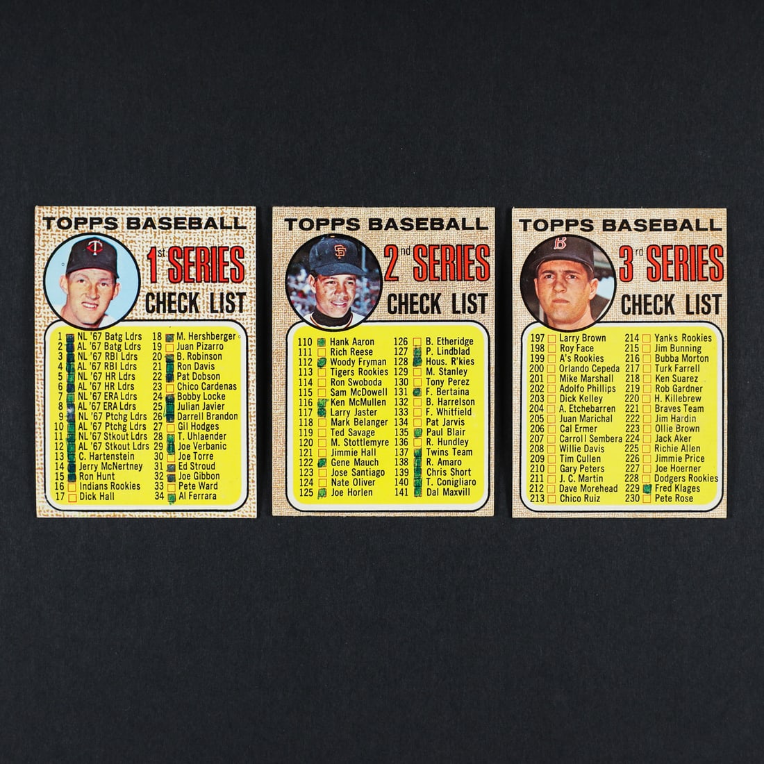 1968 Topps #177 Ryan/Koosman w/ Partial Set (168/598) - 8