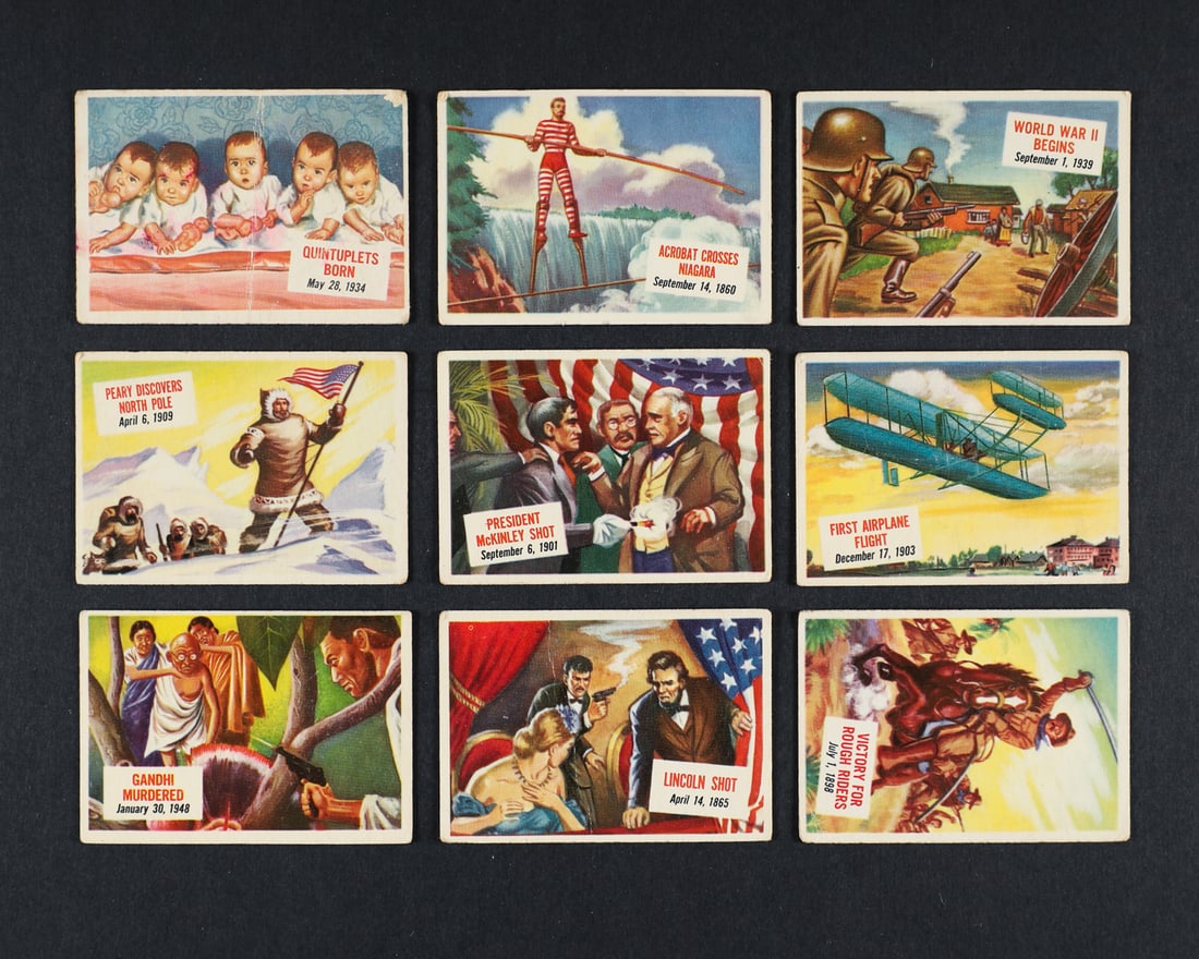 1954 Topps Scoops Cards w/ Babe Ruth (82/156) w/ 25 extras. - 5