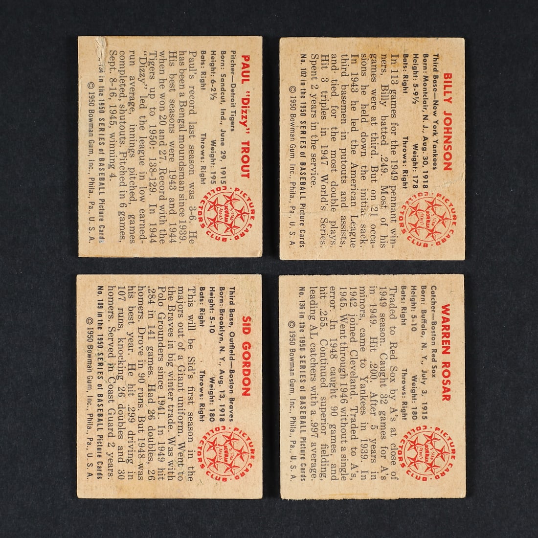 1950 Bowman Baseball Group (17) - 5