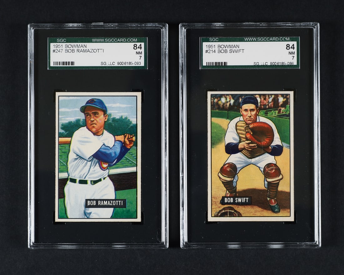 1951 Bowman Group of 9 (SGC 7 NM) - 2