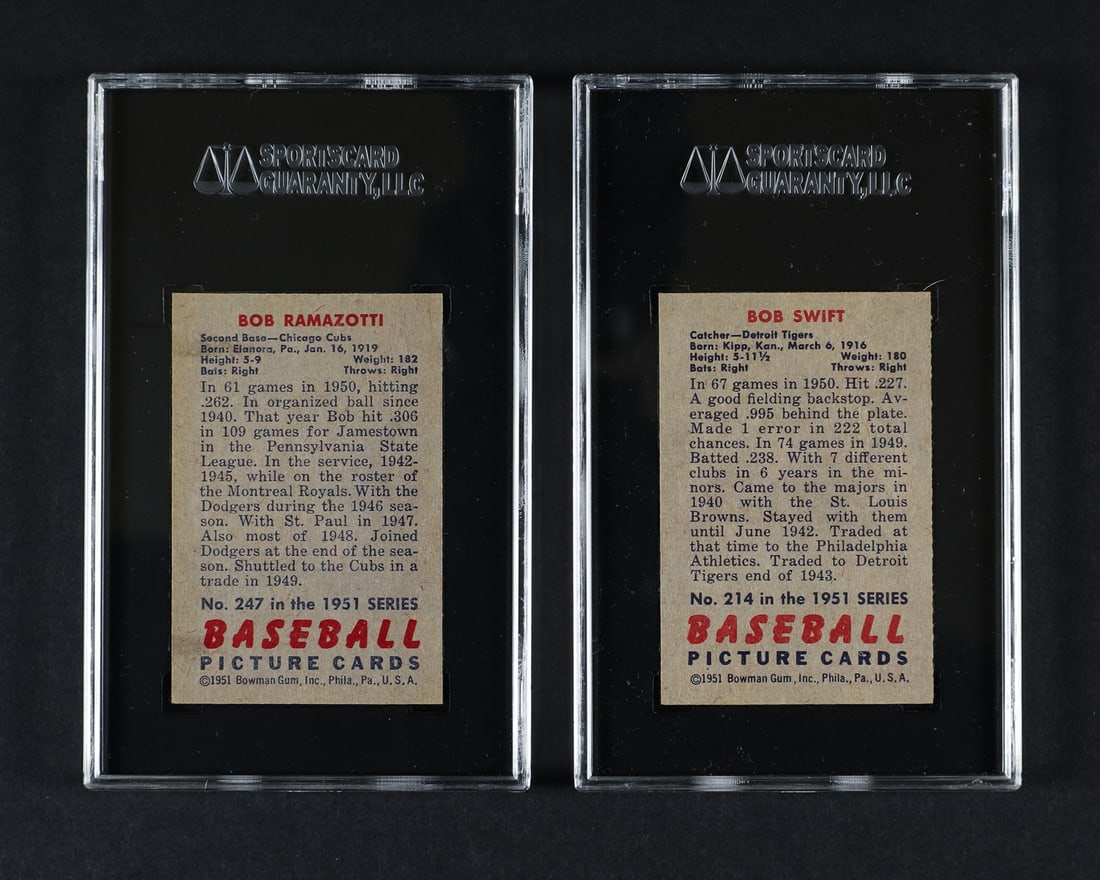 1951 Bowman Group of 9 (SGC 7 NM) - 3