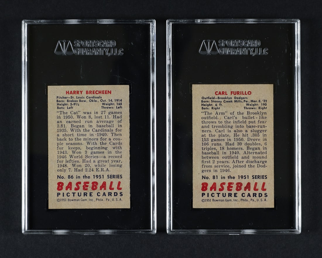1951 Bowman Group of 9 (SGC 7 NM) - 5