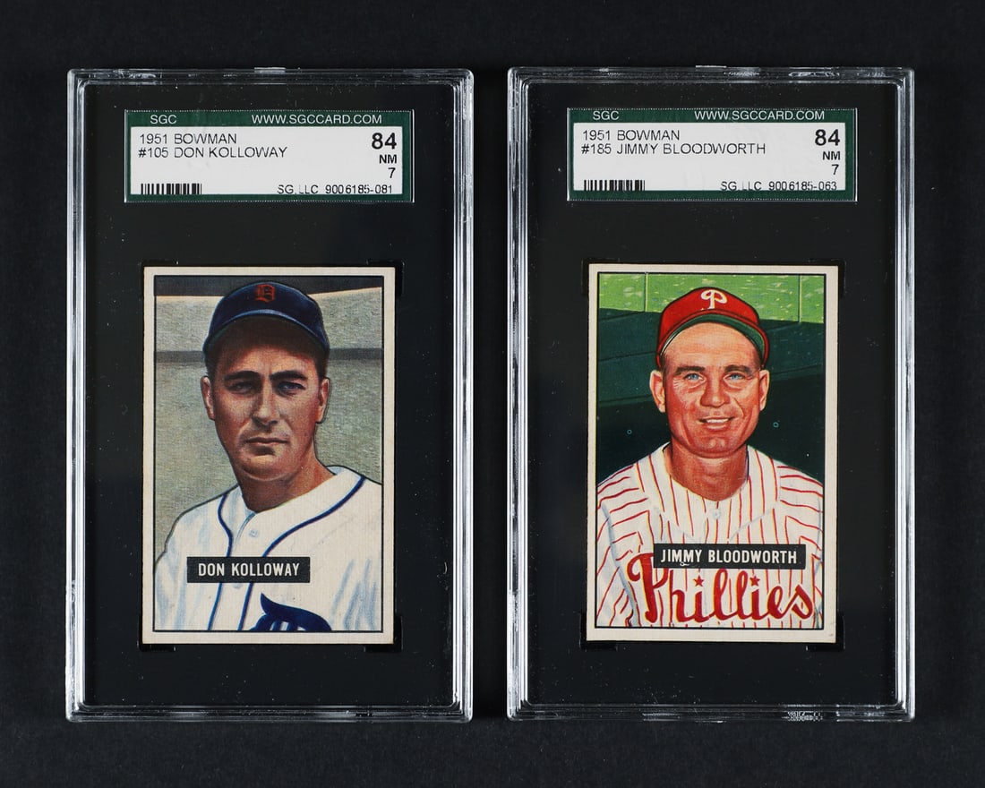 1951 Bowman Group of 9 (SGC 7 NM) - 6