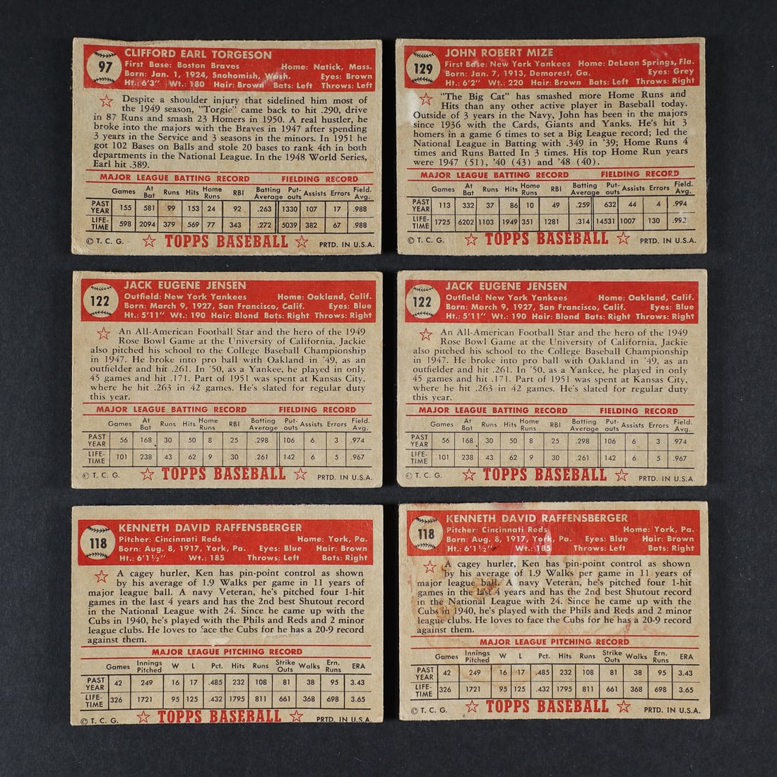 1952 Topps Grouping w/ Rizzuto (19) - 9