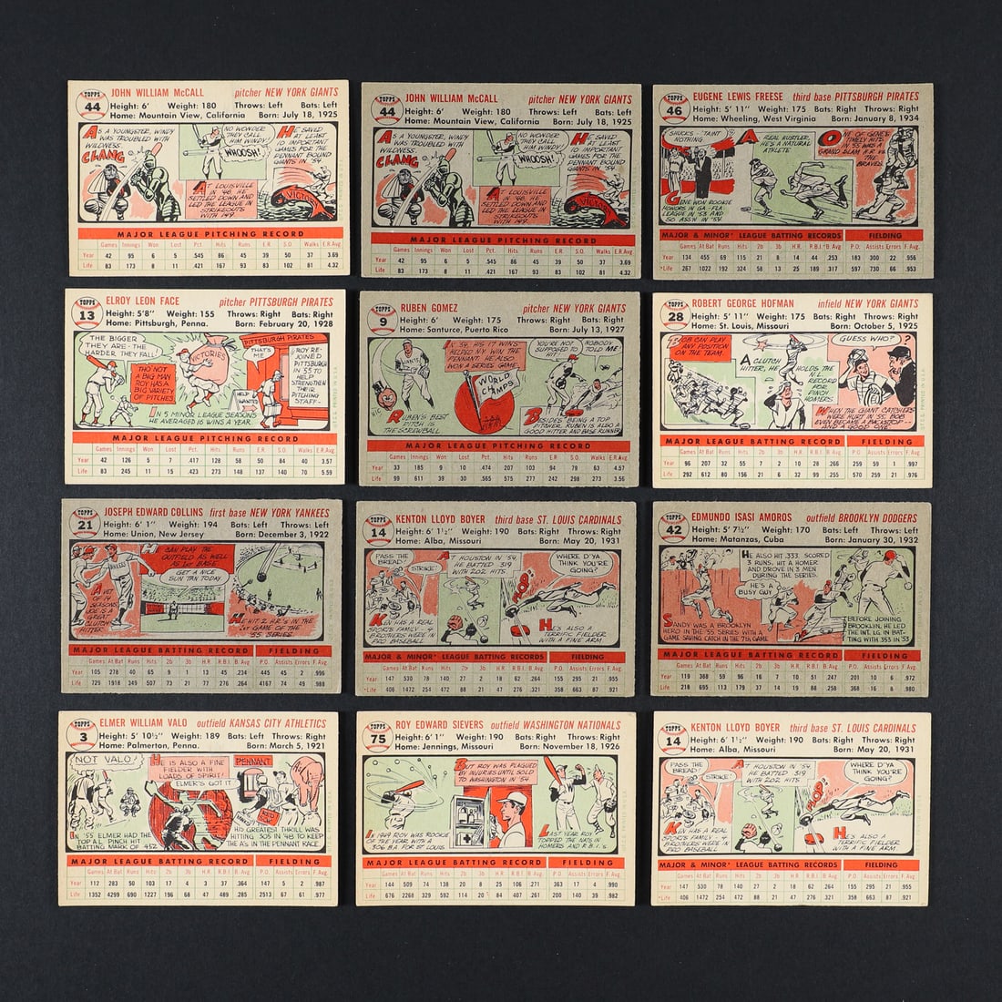 1956 Topps Baseball Grouping (35) - 7