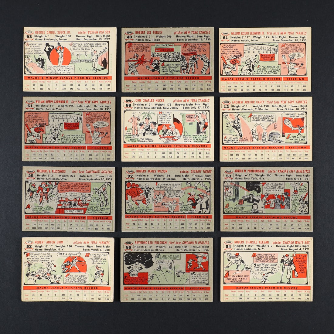 1956 Topps Baseball Grouping (35) - 9