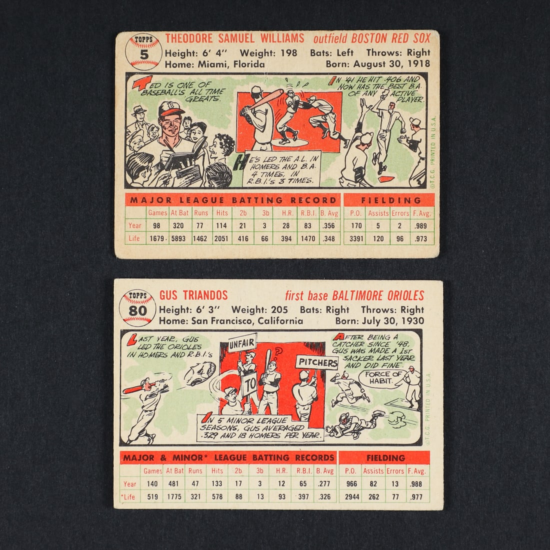 1956 Topps Grouping with Williams (12) - 3