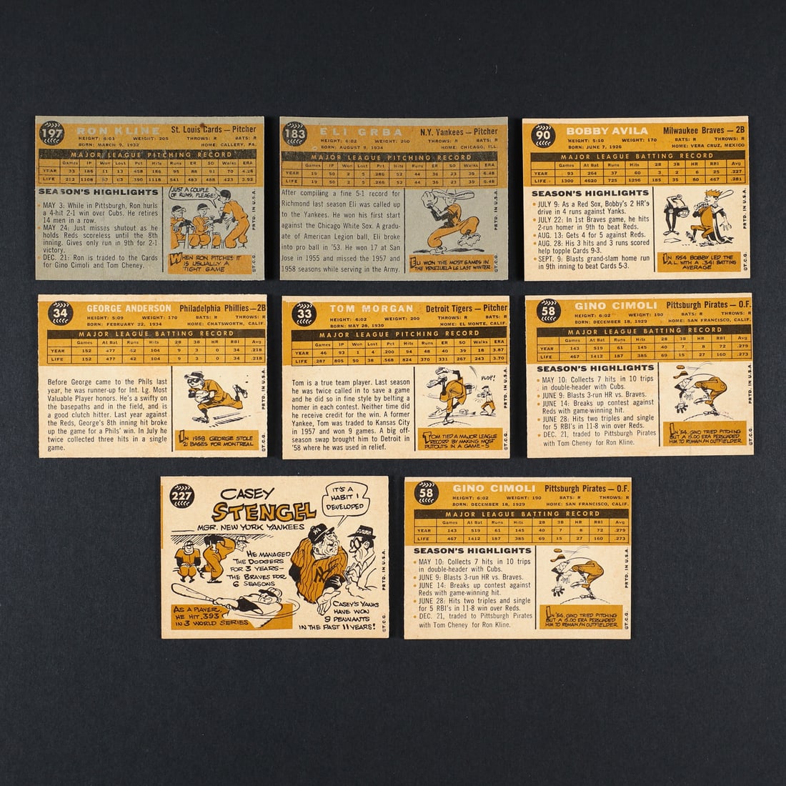 1960 Topps Baseball Grouping w/ Gibson (16) - 6
