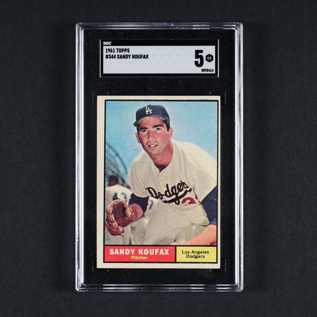 1961 Topps Clemente, Koufax, and Maris (SGC 5 EX) - 2