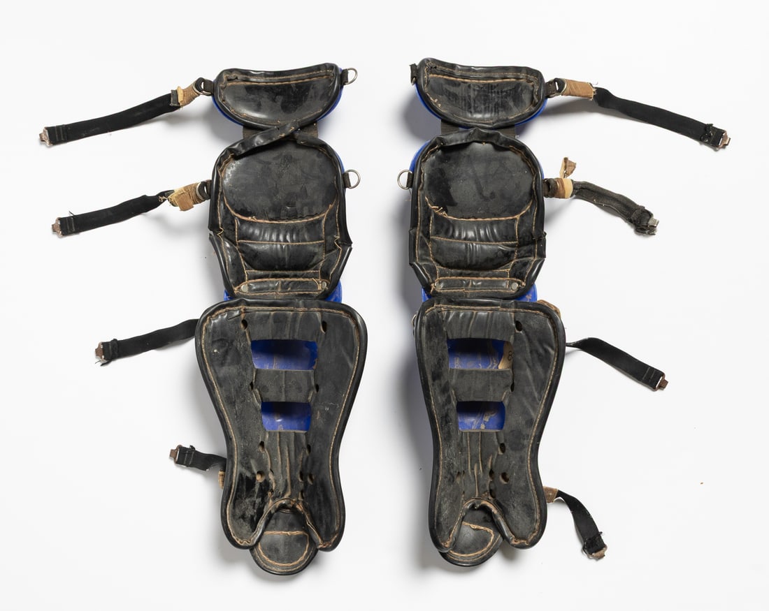 1980s Gary Carter Game Worn Expos Catchers Shin Guards - 5