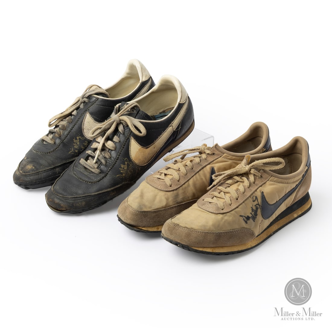 Don Mattingly Worn and Signed Shoes and Turf Shoes: A unique connection to Don Mattingly, the two pairs of shoes offered here are attributed to Don Mattingly and have been signed by the legendary Yankee on each shoe. Also, noted on the turf shoes is