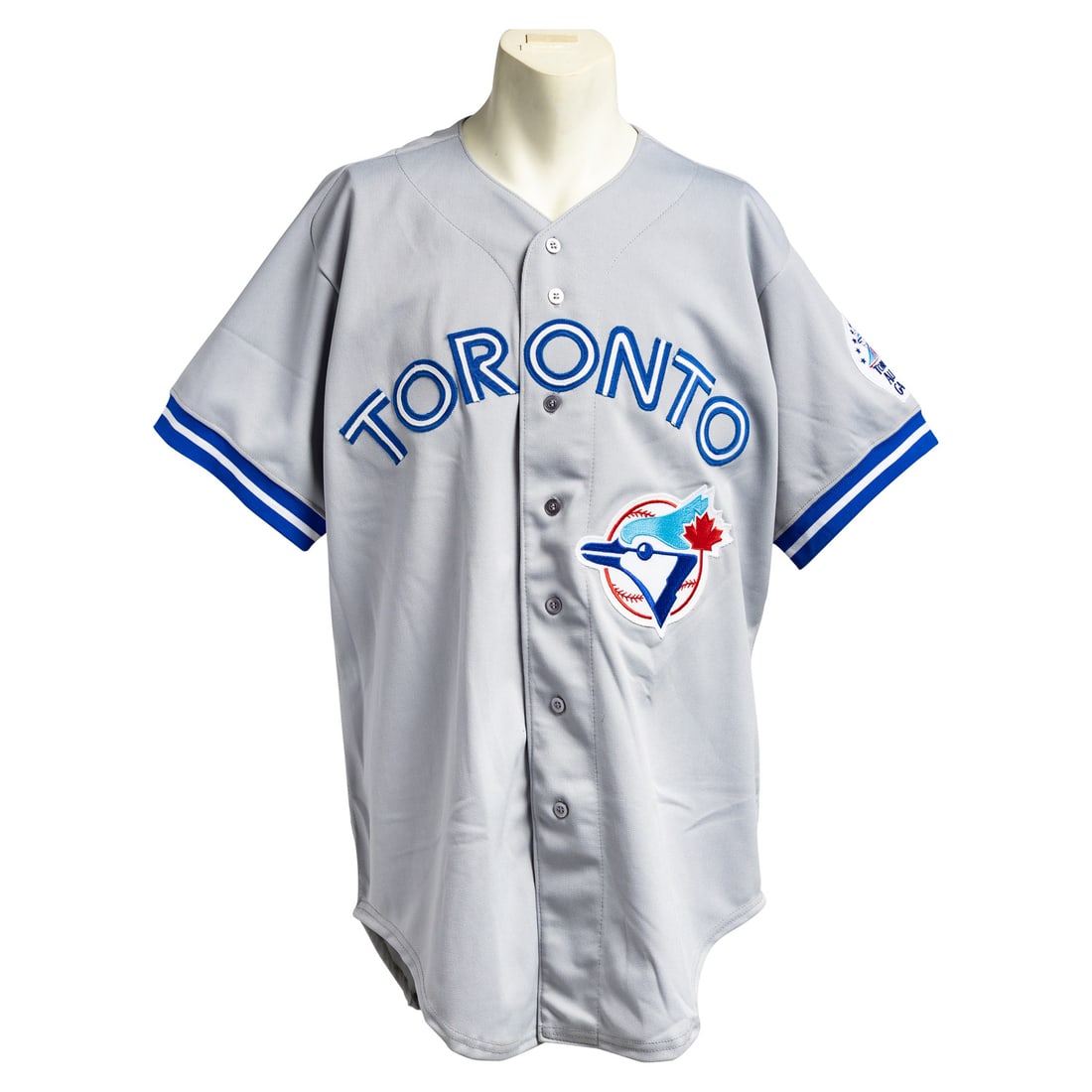 1991 Tom Henke Game Used and Signed Away Jersey - 2