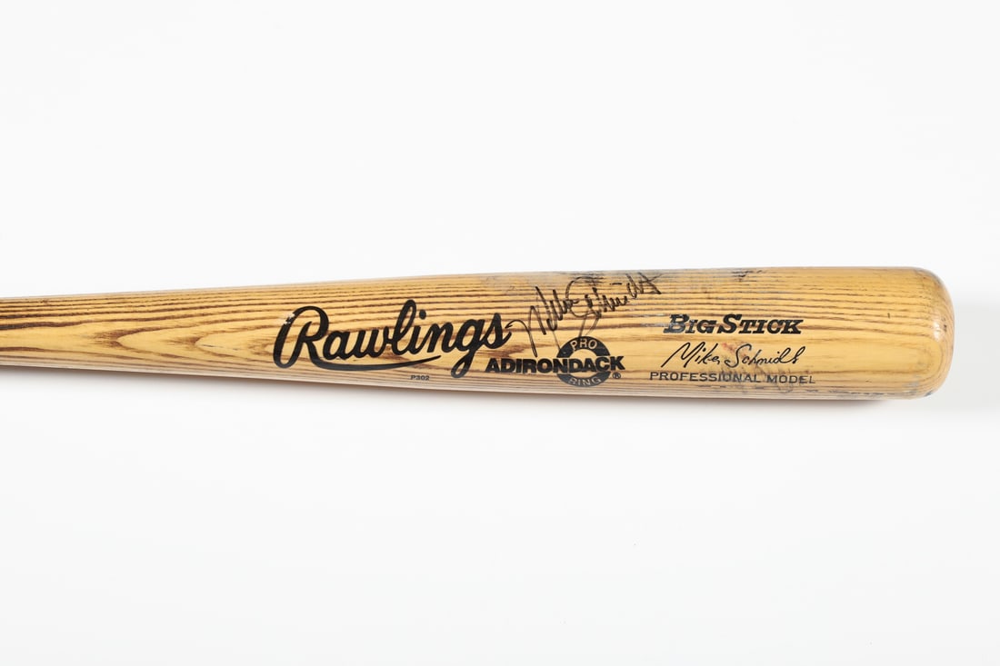 1987 Mike Schmidt Game Used and Signed Bat - 2