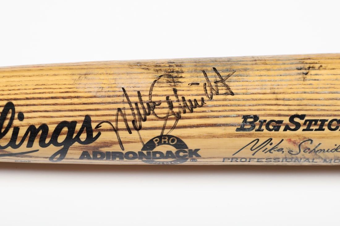 1987 Mike Schmidt Game Used and Signed Bat - 3