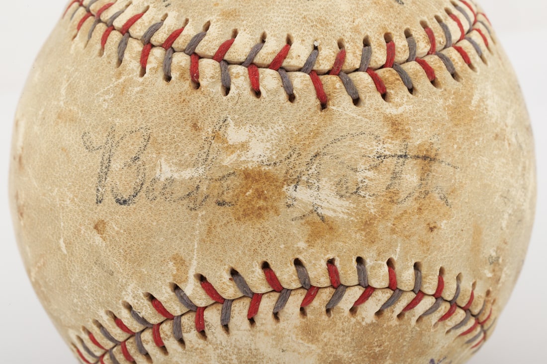 Early 1930s Babe Ruth OAL Signed Ball (PSA/DNA) - 2
