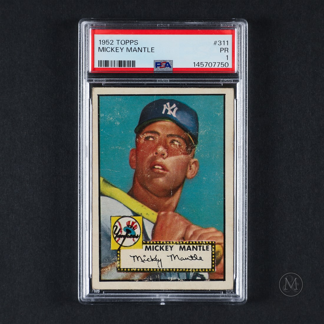 1952 Topps #311 Mickey Mantle (PSA 1 PR) (1 of 2)