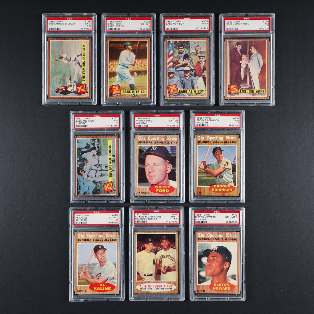 1962 Topps Complete Set (601/598) Set rating 7.05 (24th Current finest) - 13