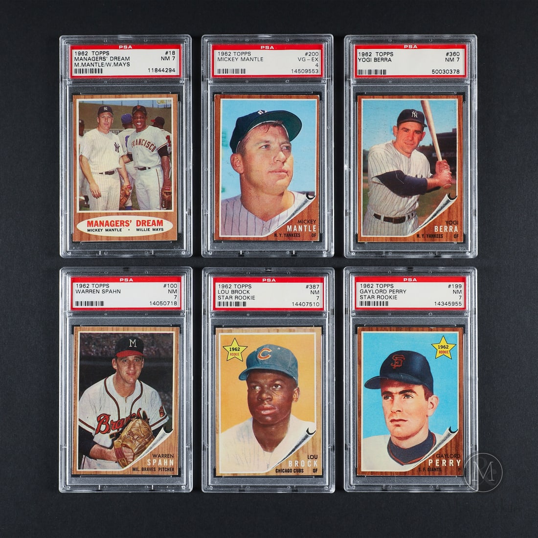 1962 Topps Complete Set (601/598) Set rating 7.05 (24th Current finest): The complete 601-card 1962 Topps Set is offered here in high-grade condition with an overall set grade of 7.052 from PSA and a ranking of 24th on the current finest set registry. The set is publicly a