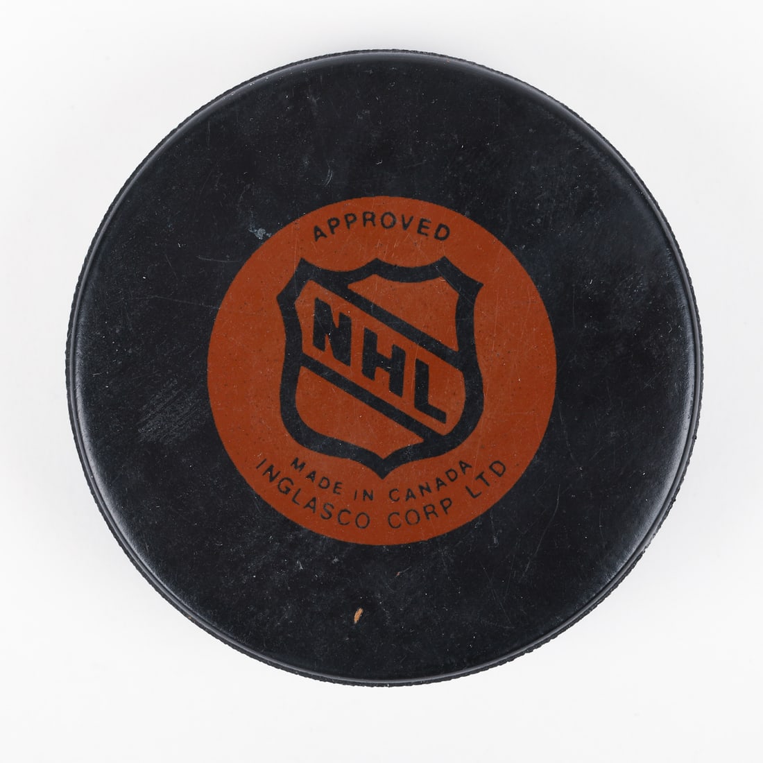 1982 Wayne Gretzky 76th Goal Puck From the Collection of the Late Dave Newell - 4