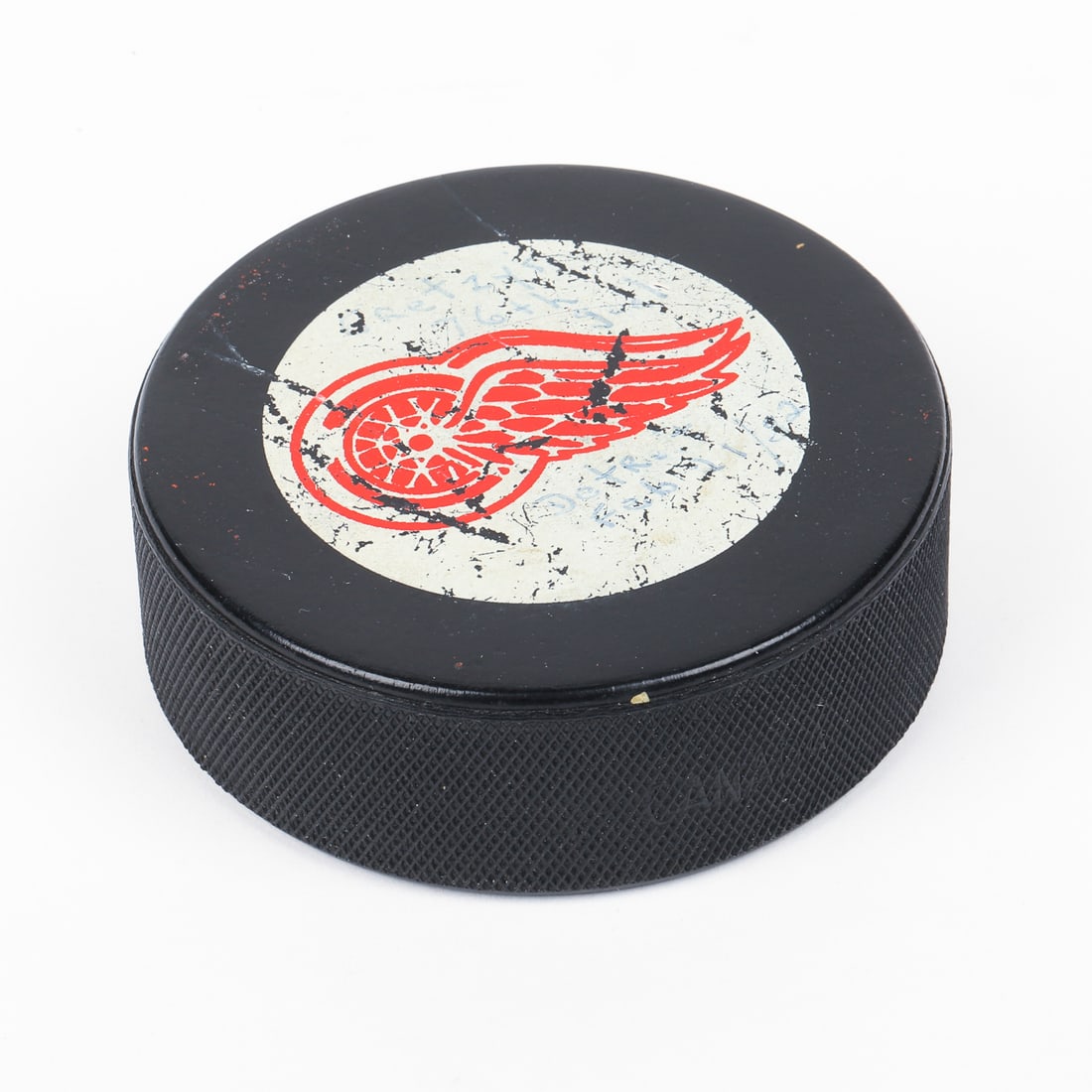 1982 Wayne Gretzky 76th Goal Puck From the Collection of the Late Dave Newell - 5