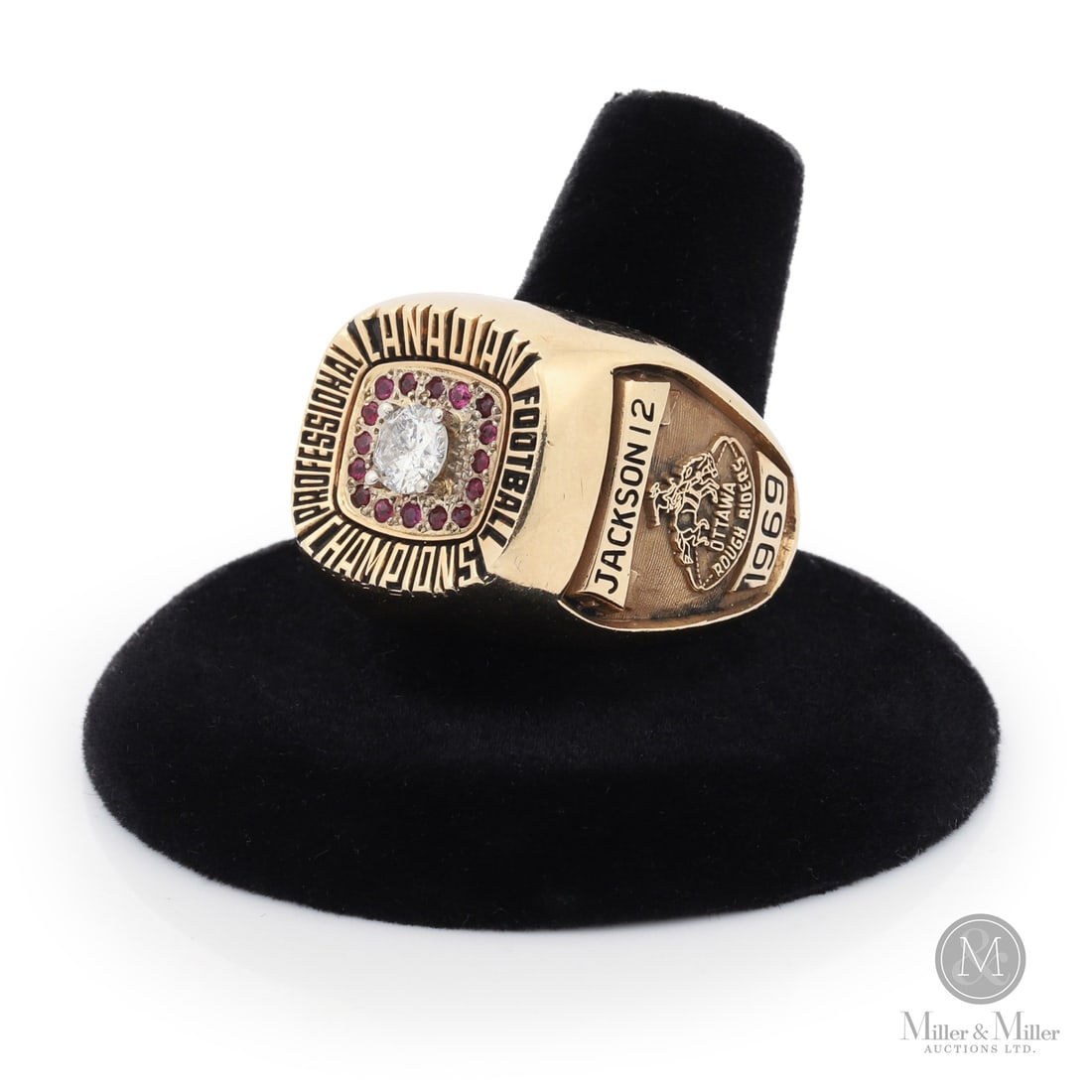 1969 Russ Jackson Ottawa Rough Riders Grey Cup Ring: Russ Jackson is widely regarded as the greatest Canadian-born quarterback in CFL history, having spent his entire twelve-year career with the Ottawa Rough Riders. A three-time league MVP and three-tim