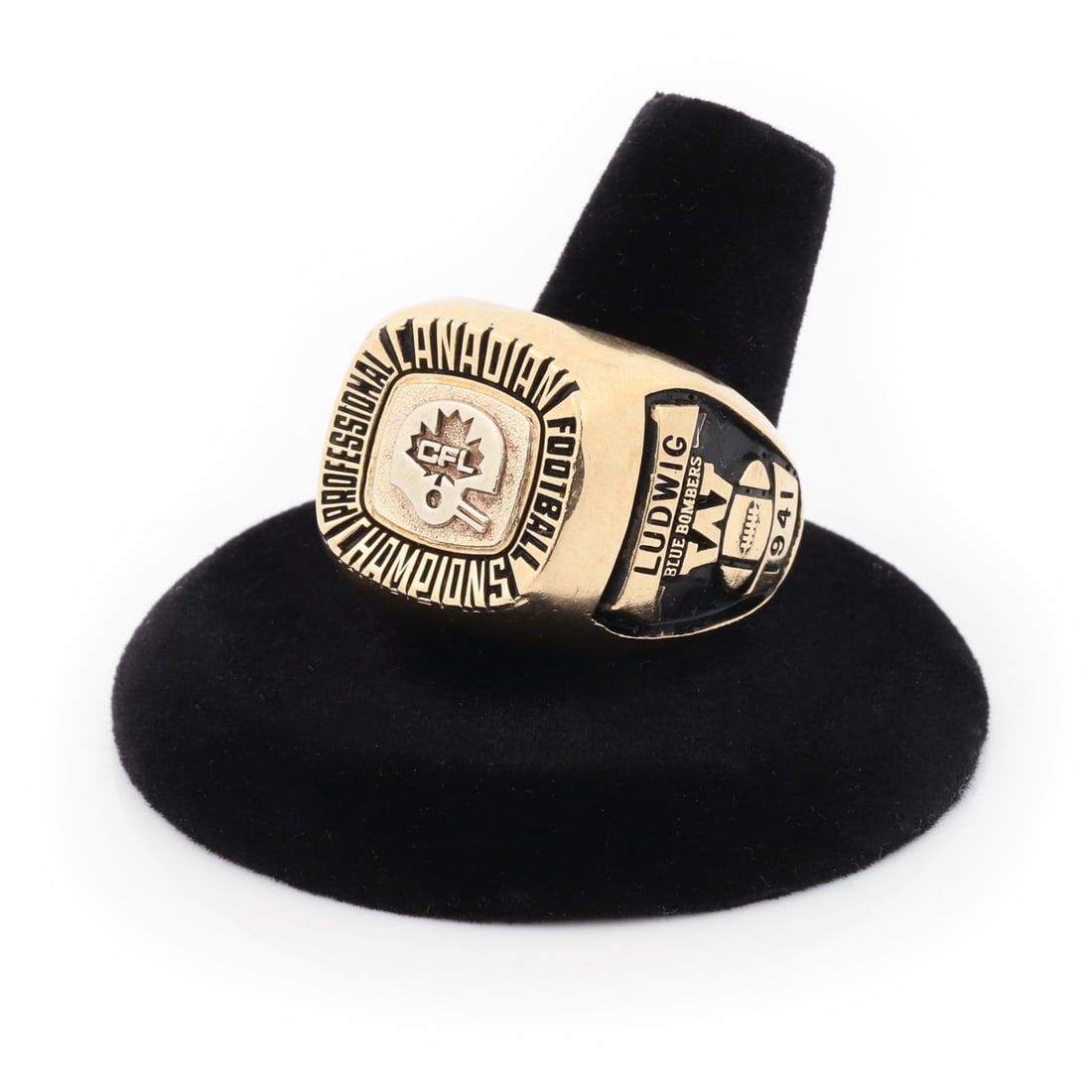 1941 Rube Ludwig Winnipeg Blue Bombers Grey Cup Ring - 2