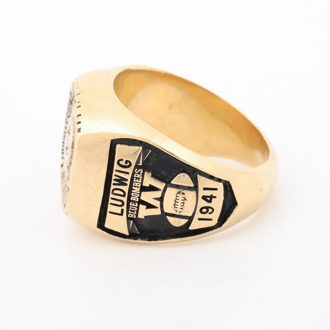 1941 Rube Ludwig Winnipeg Blue Bombers Grey Cup Ring - 4