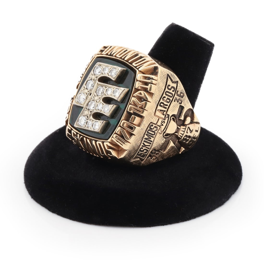 1987 James Bell Grey Cup Edmonton Eskimos Ring - 2
