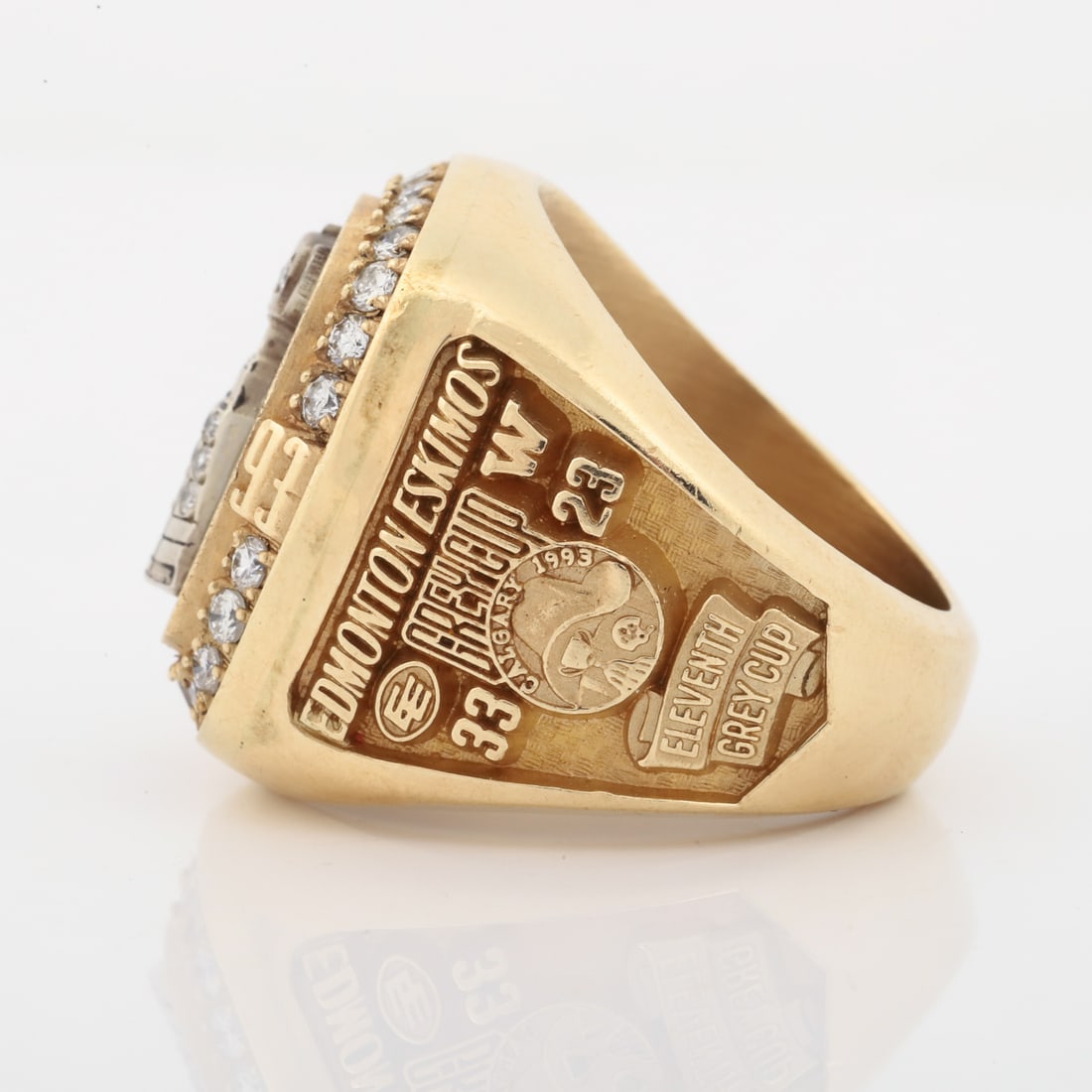 1993 Dave Shleton Edmonton Eskimos Grey Cup Ring - 5