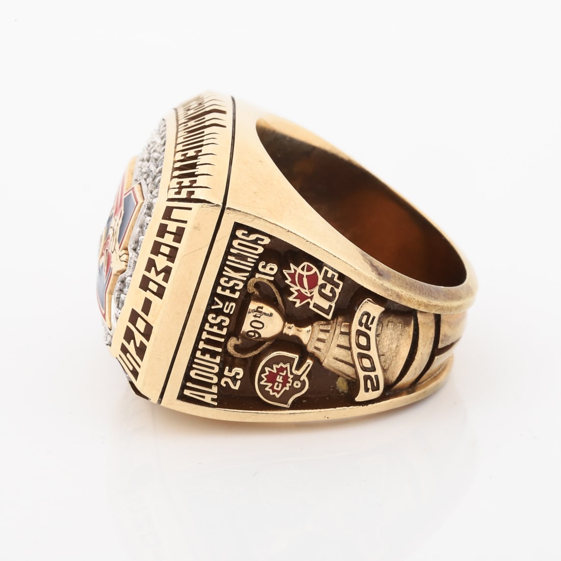2002 Luke Fritz Montreal Alouettes Grey Cup Ring - 5