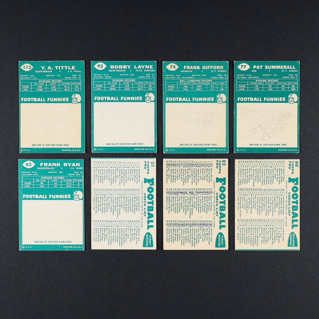 1960 Topps NFL Complete Set (132/132) - 4