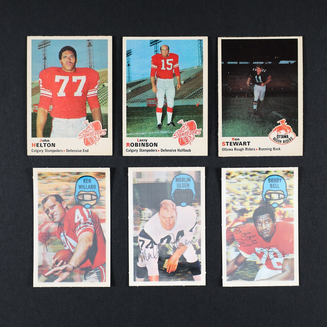 1970 OPC, 1972 OPC stickers and 1970 Kellogg's 3-D Football Sets - 5