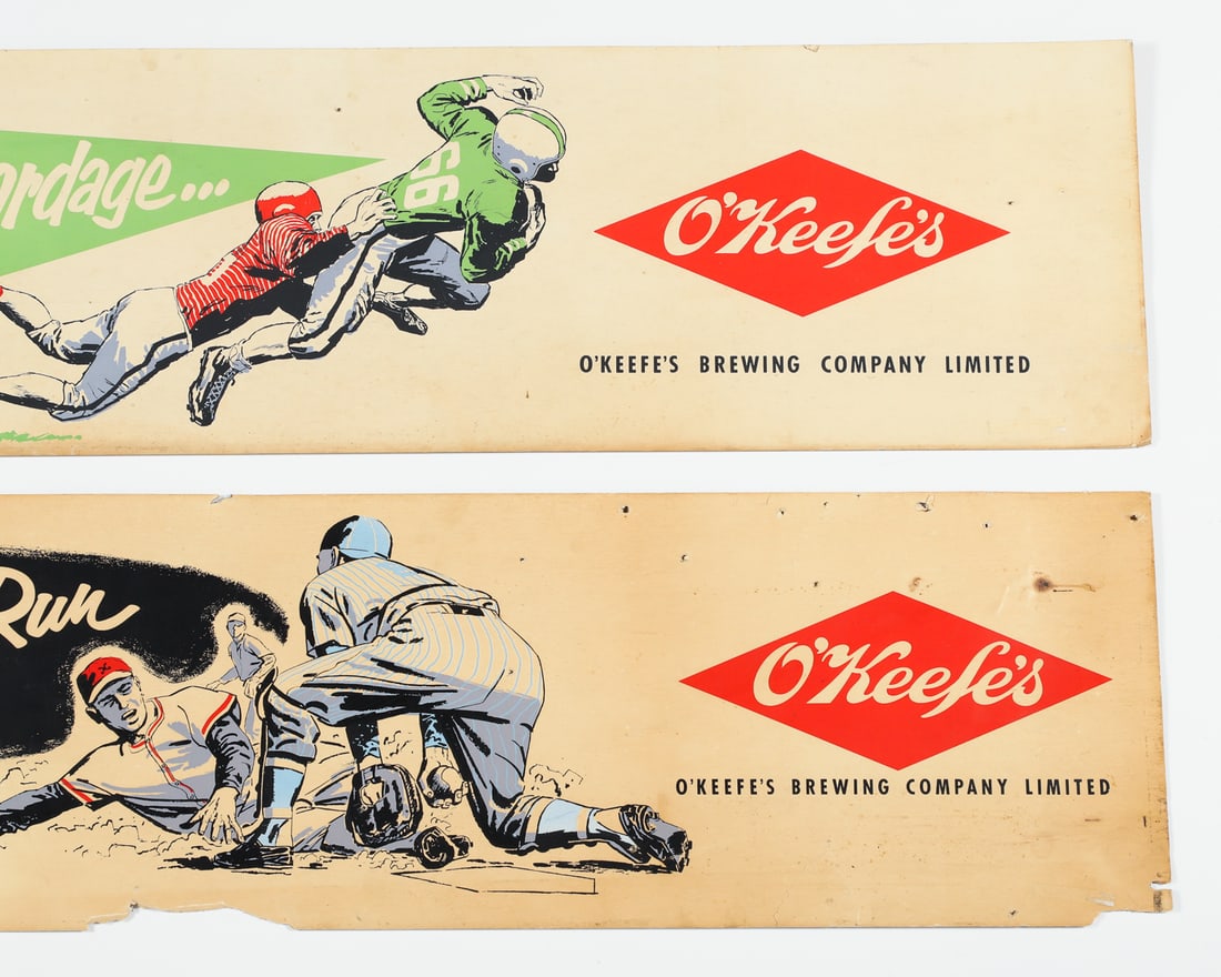 Pair of O'Keefe Baseball and Football Ads - 3