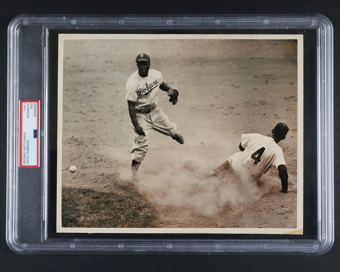 1950 Jackie Robinson "Turning Two" Type 1 Photograph (PSA/DNA) - 2