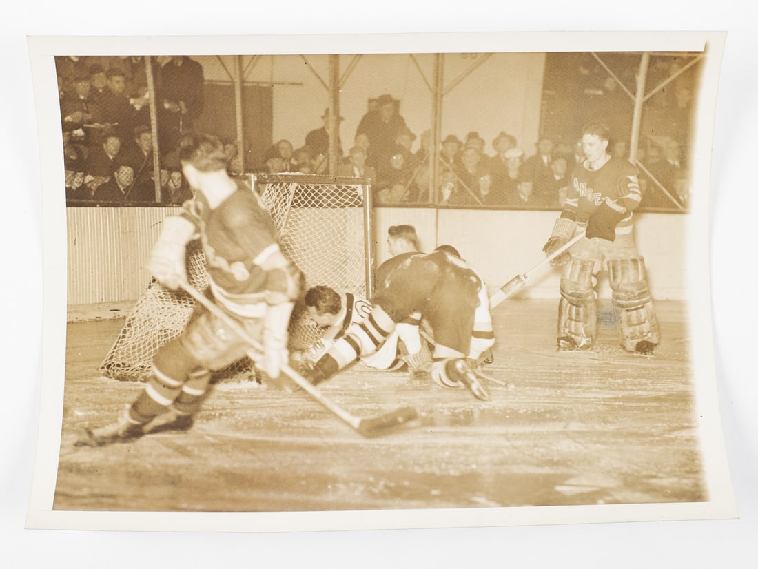 1940s NHL Action Newscast Original Photos (6) - 5