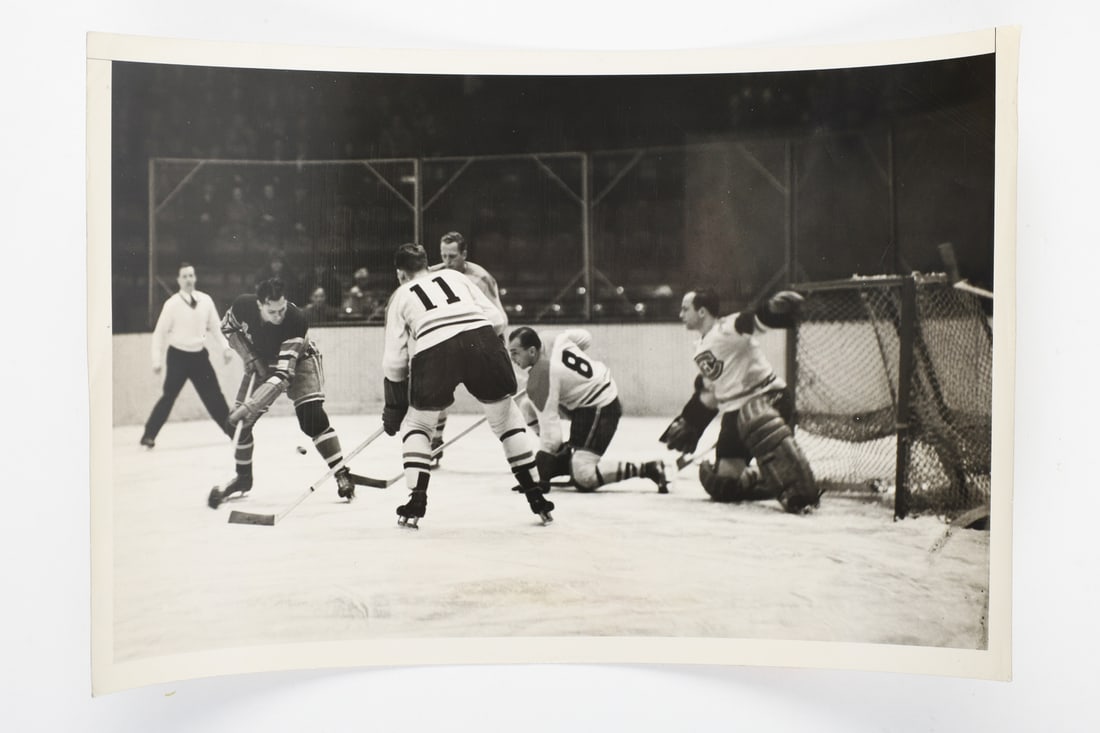 1940s NHL Action Newscast Original Photos (6) - 7