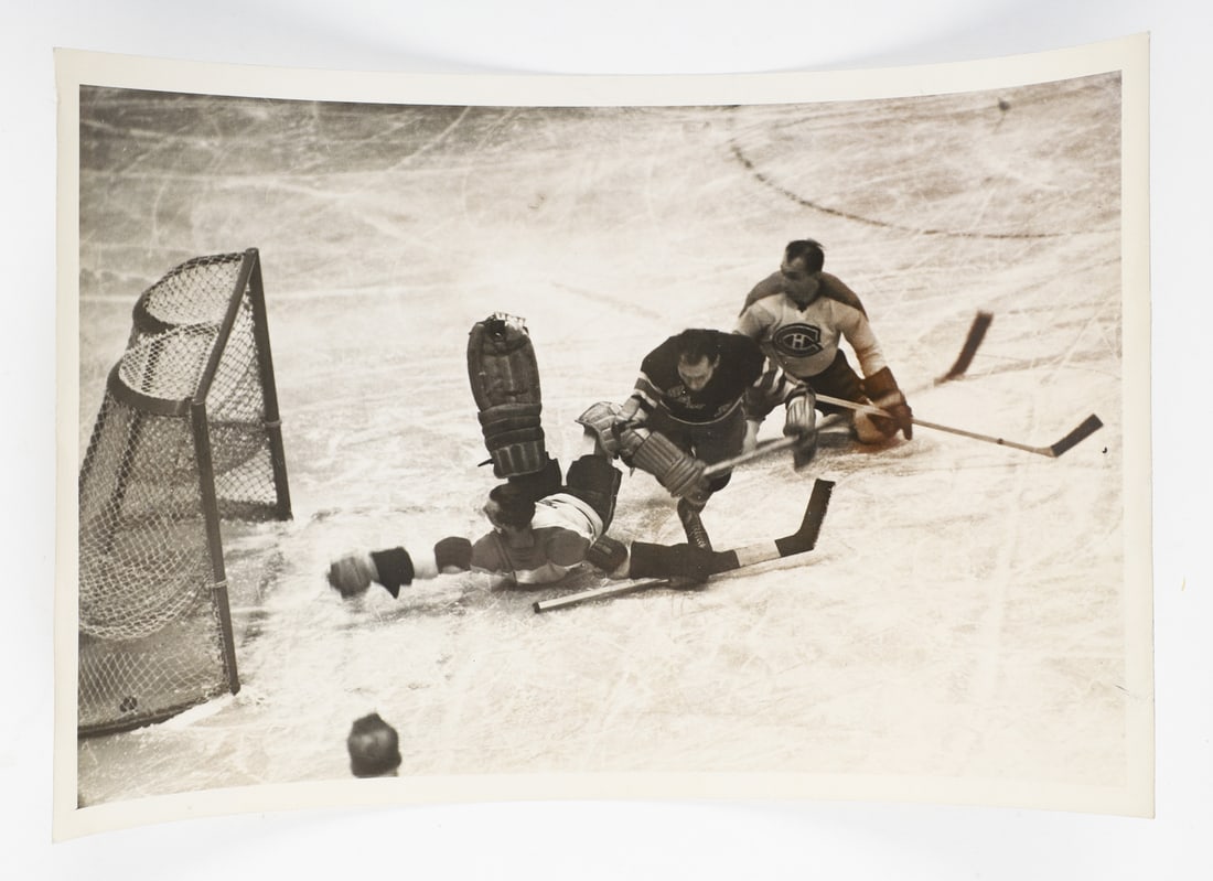 1940s NHL Action Newscast Original Photos (6) - 9