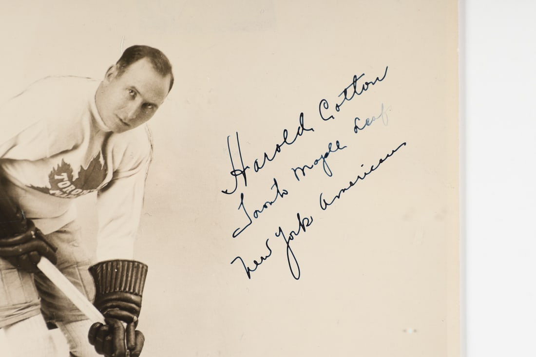 Harold Cotton Signed Original Photo (KSA LOA) - 2