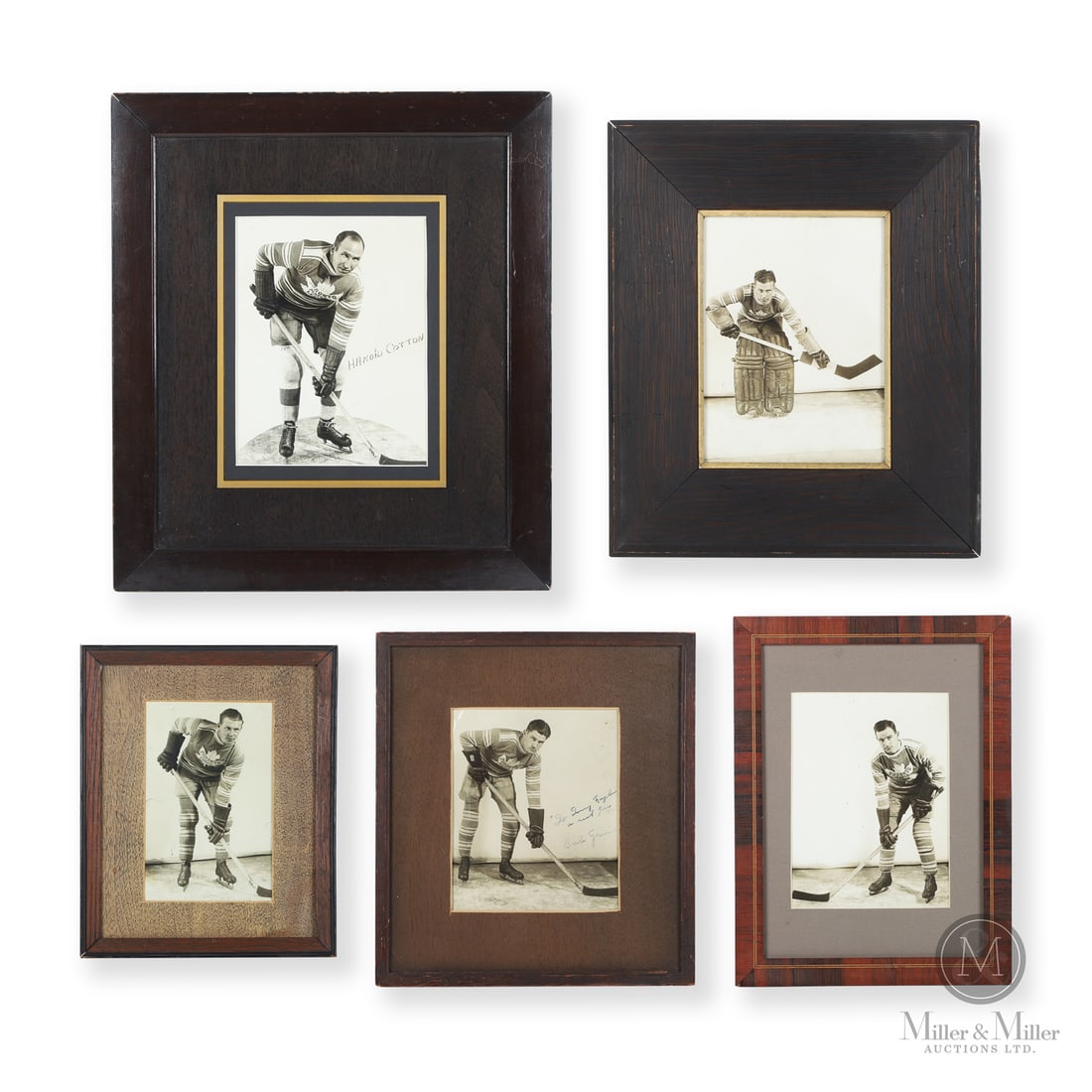 Group of 5 Turkofsky Toronto Maple Leaf Photos: The Turkofsky family established a multi-generational legacy as the official photographers for the Toronto Maple Leafs, serving as the primary visual chroniclers of the franchise for decades.