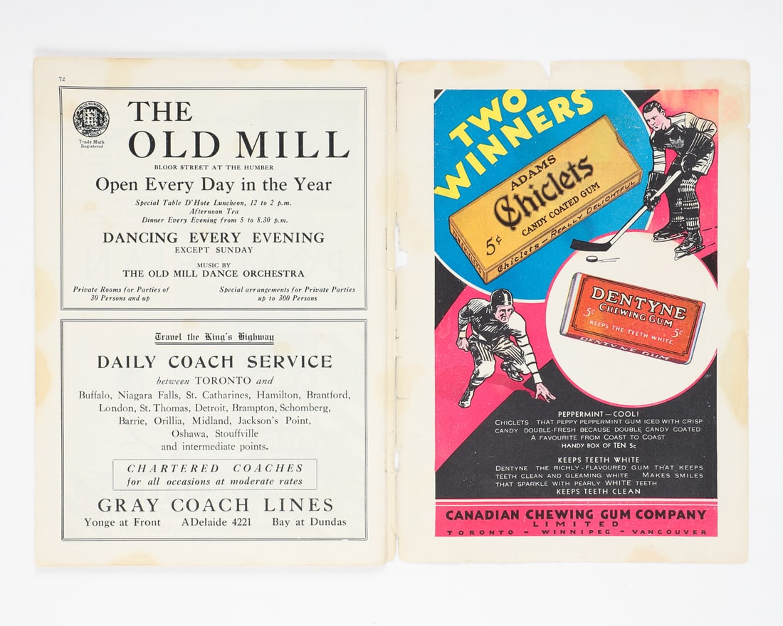 1932-1933 Maple Leaf Gardens Opening Game Program - 5
