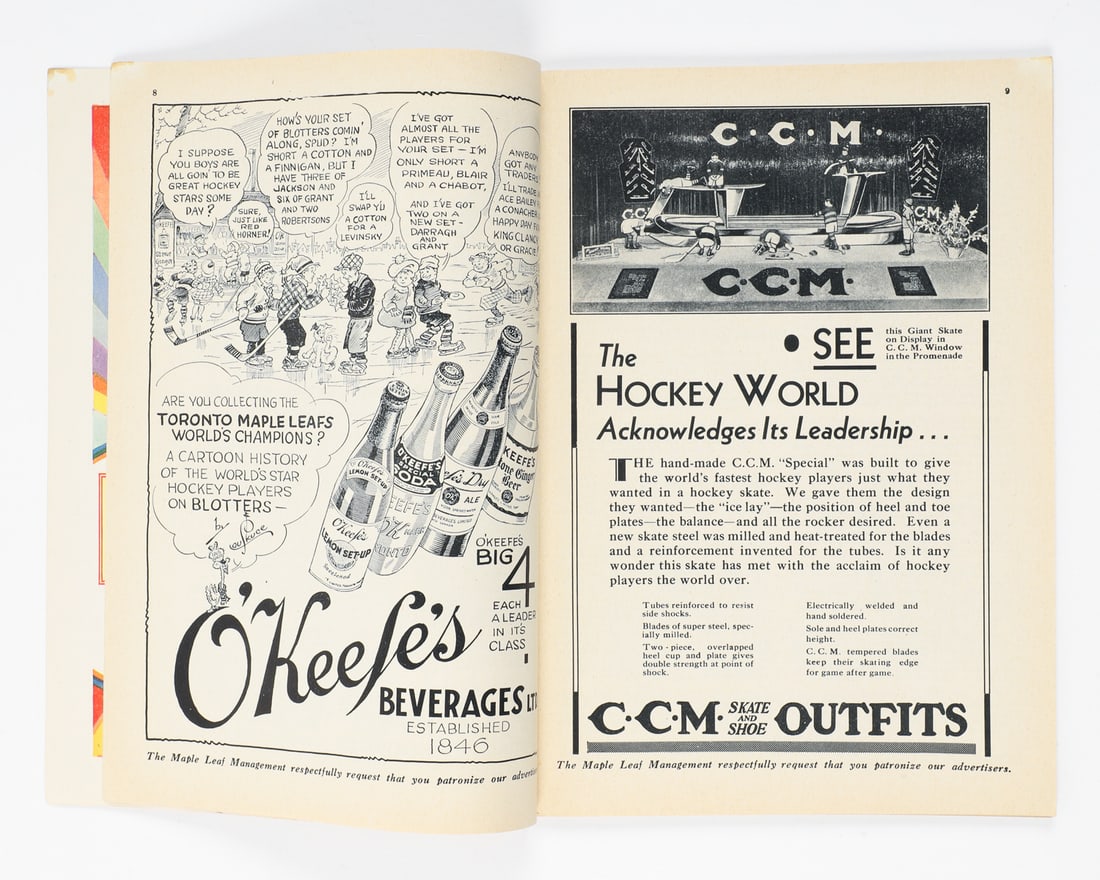 April 11, 1933 Maple Leaf Gardens Stanley Cup Final Program - 7