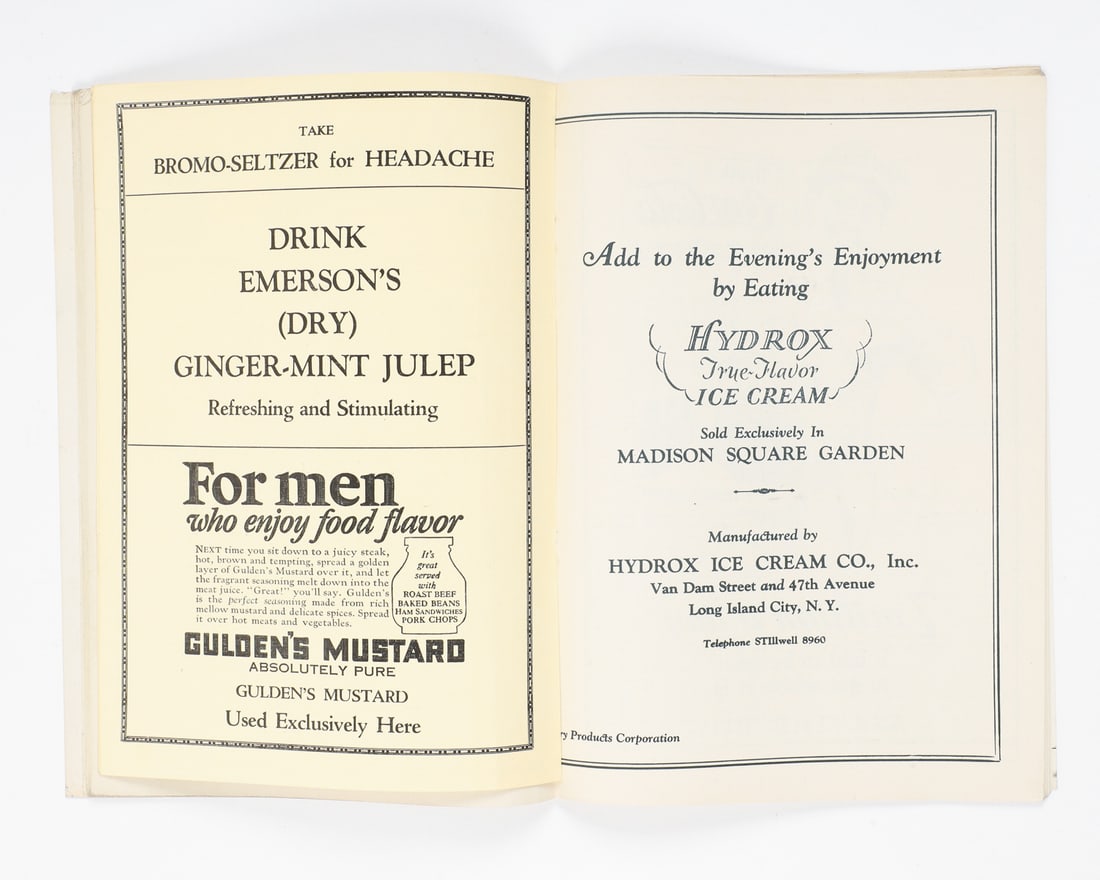 January 31, 1929 Madison Square Garden Program - 5