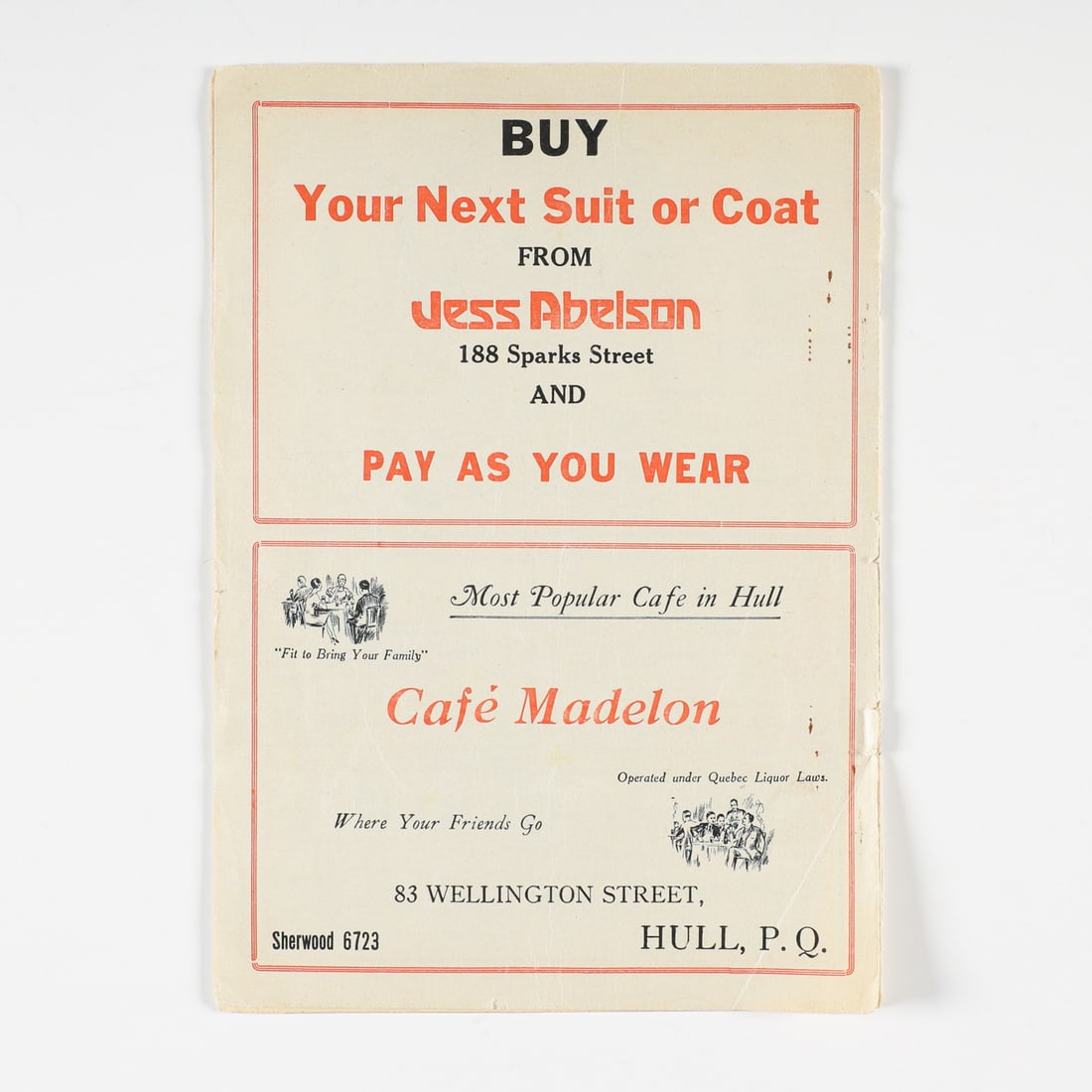 March 16, 1929 Ottawa Auditorium Program - 2