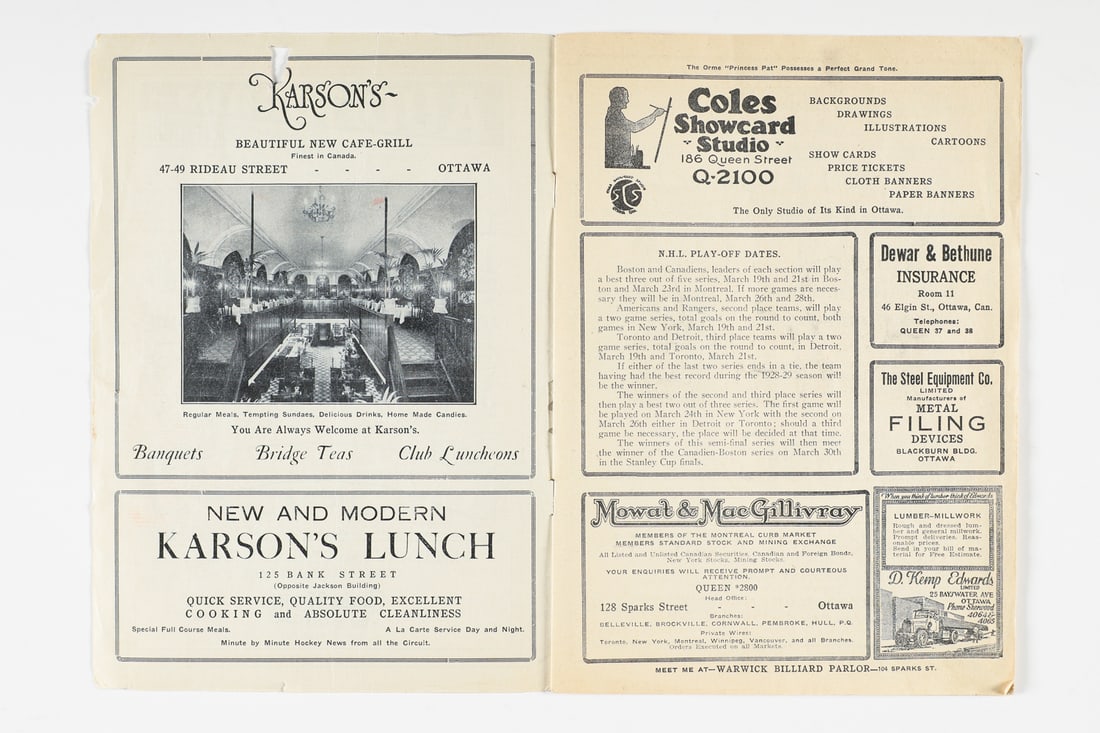 March 16, 1929 Ottawa Auditorium Program - 5