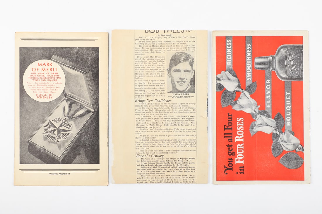 1927-1937 Detroit Olympia Programs (First Ever Game) - 11